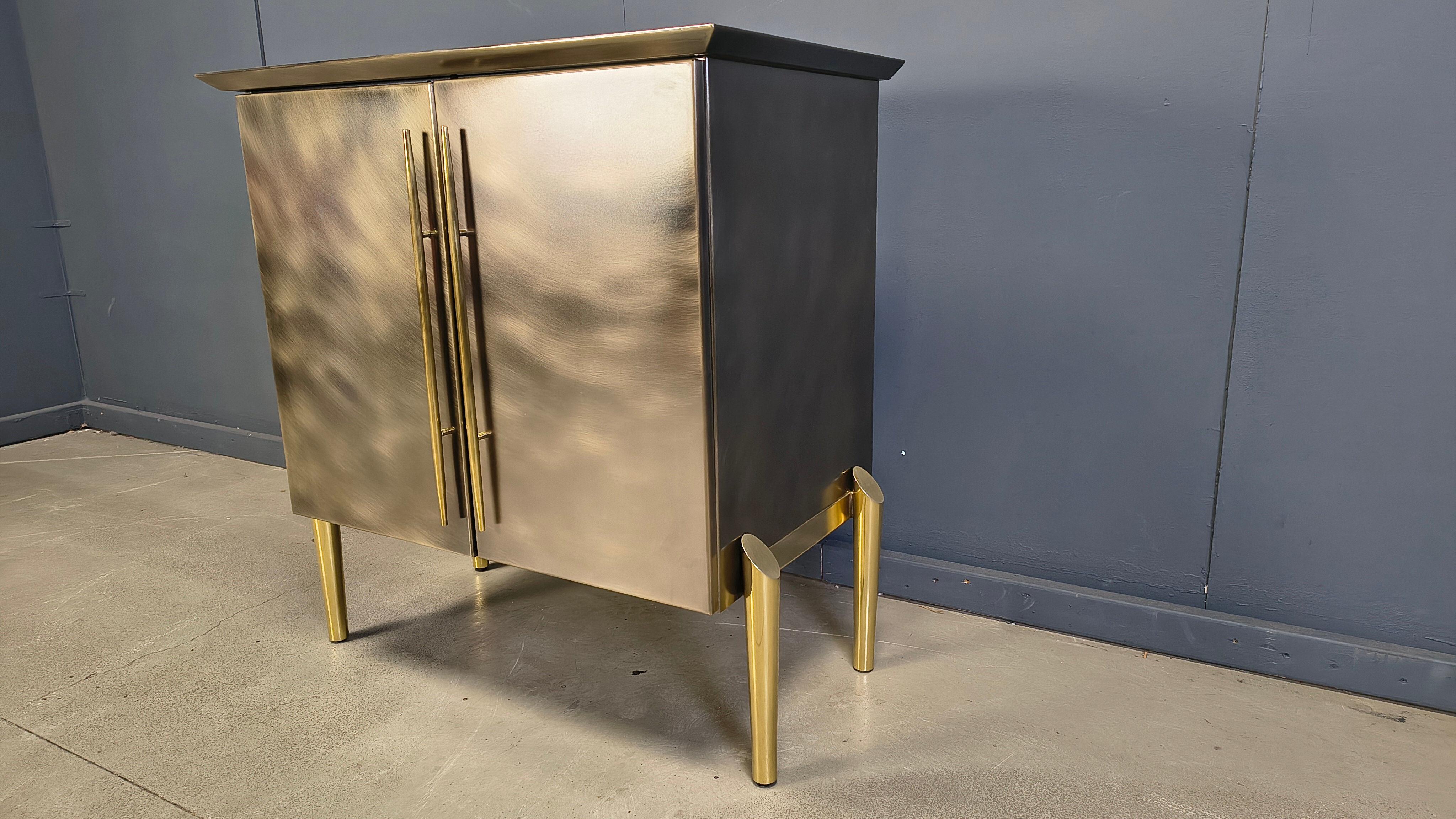Post modern bar cabinet by Belgochrom, 1980s