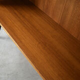 Teak bookcase, Danish design, 1970s, manufactured by Denka