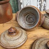 Artisanal stoneware tureen bowls