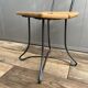 Small industrial chair, wood & metal