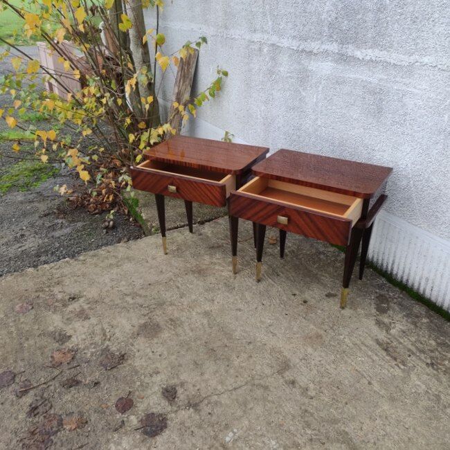 Pair of bedside tables, bedside tables