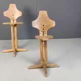 Paire de chaises ergonomiques en contreplaqué par Rybo, 1970