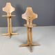 Pair of plywood ergonomical chairs by Rybo, 1970s