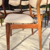 Six chaises palissandre nordic