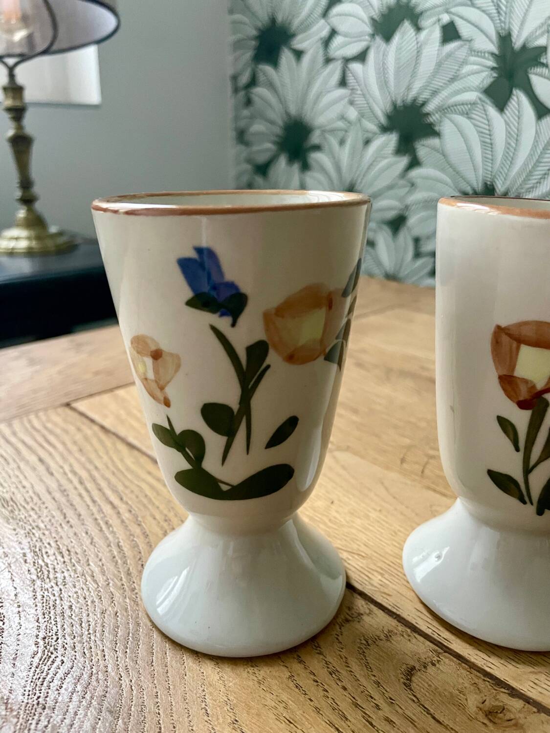 Vintage Ceramic Mazagrans - French Coffee Cups