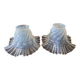 2 tulipes dentelle en opaline