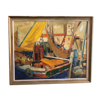 Tableau Marine Guy Jeanjean 1966