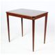 Side table decorated with bronze ornaments in light mahogany