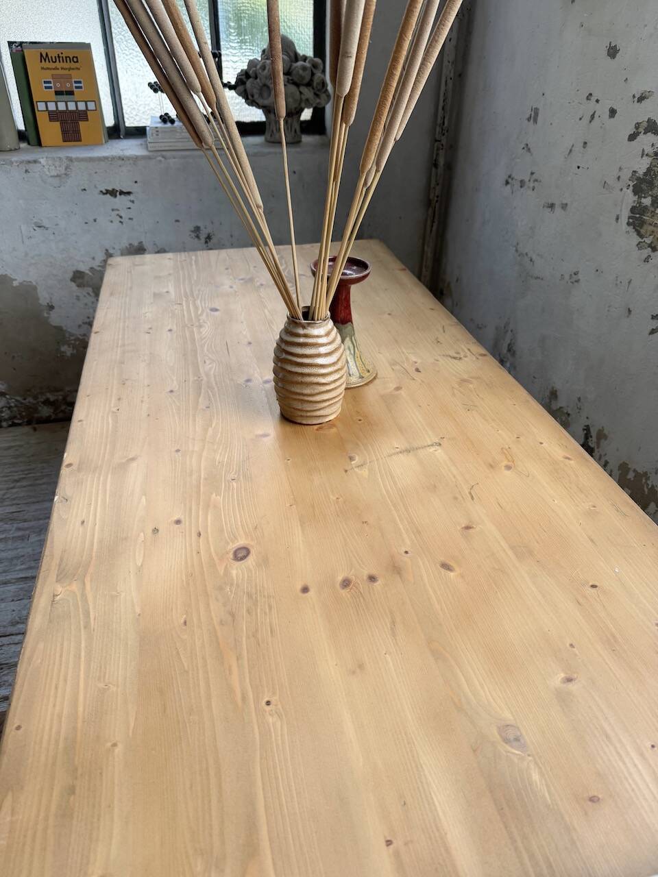 Perriand mountain furniture pine dining table