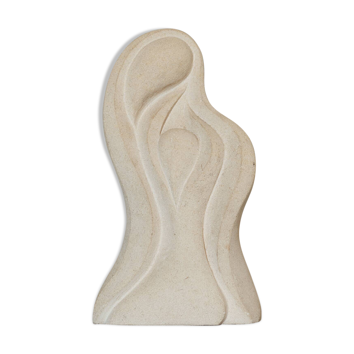 Travertine stone sculpture, Albert Tormos, 1980s