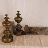 Old pair of andirons to time XIX