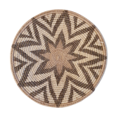 Botswana ethnic braided wall basket