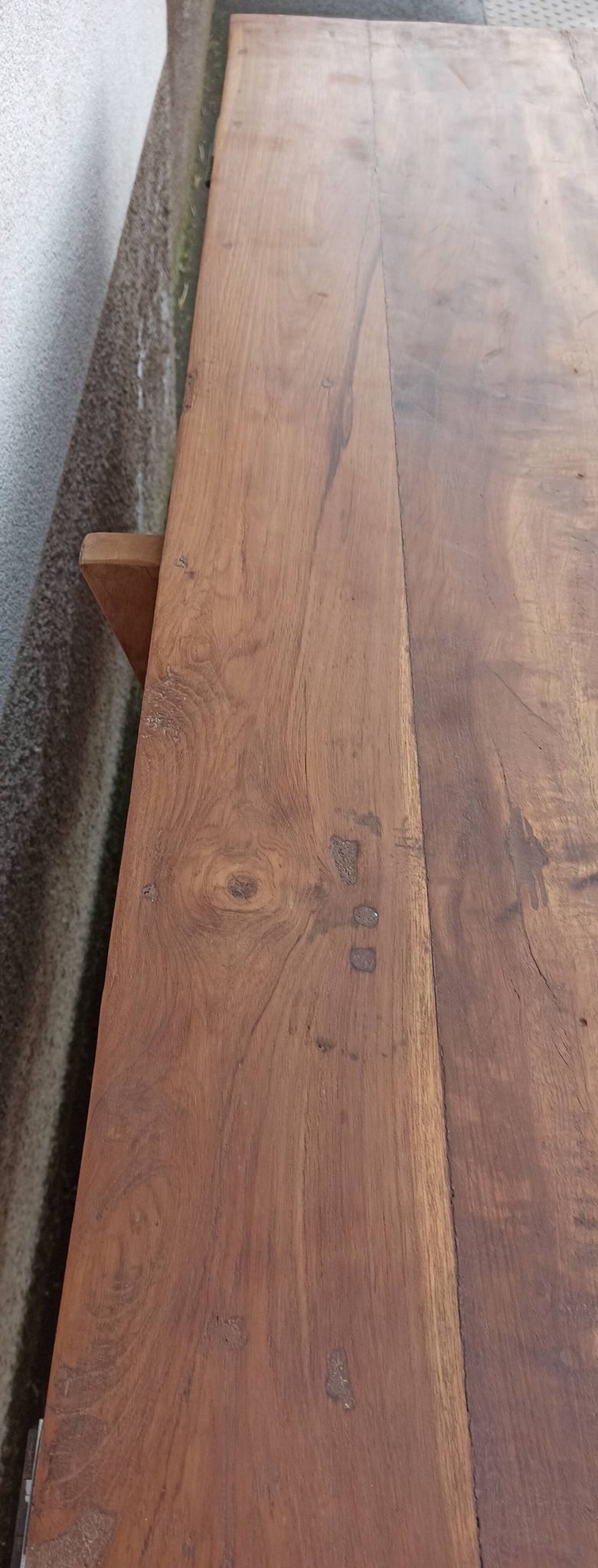 Console coffre en bois