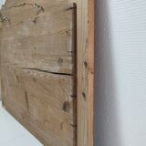 Mirror weathered wood ice beveled vintage 76 cm x 96 cm