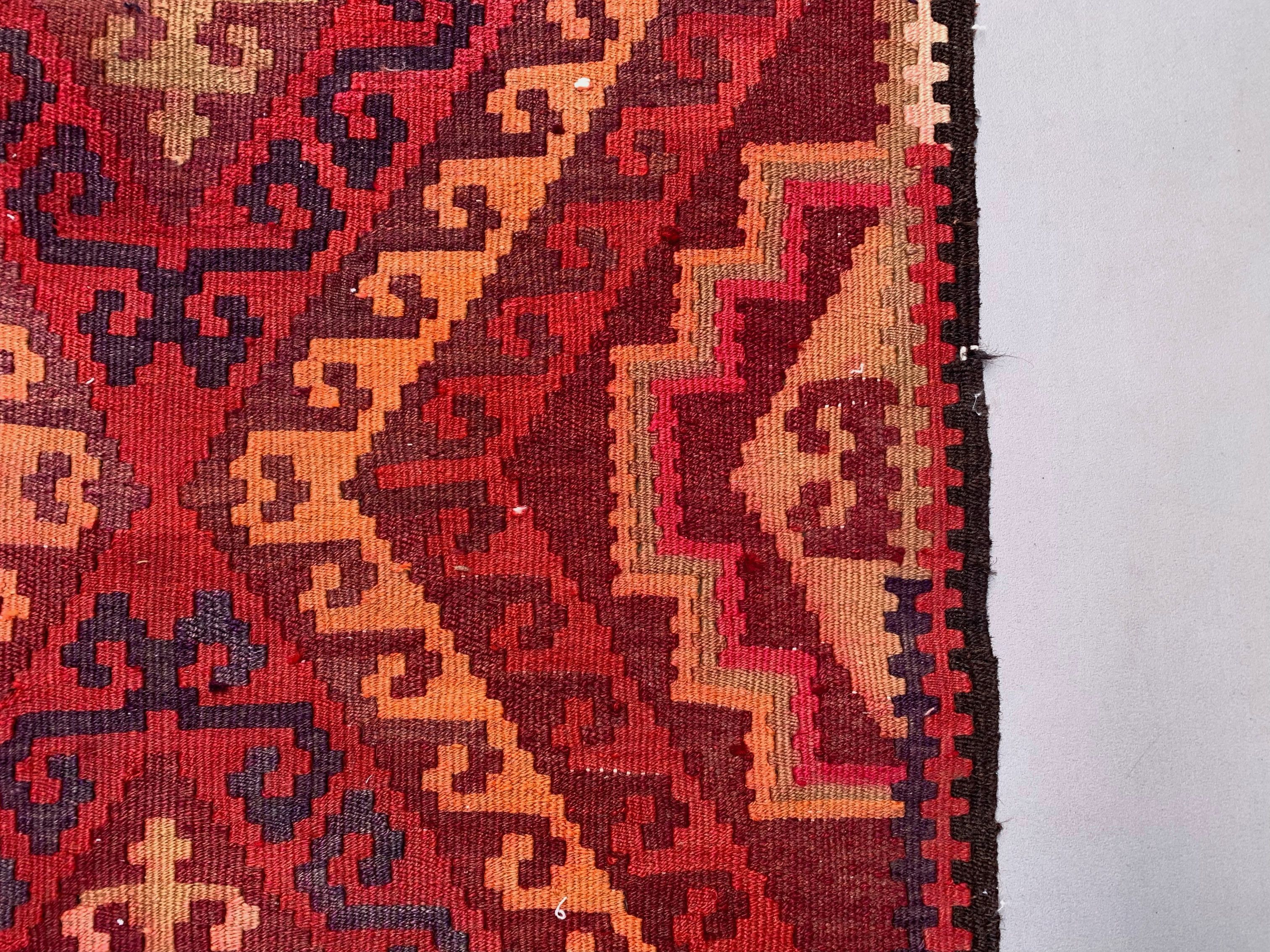 Old turkish kilim runner 480x95 cm