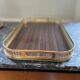Vintage brass and formica tray 1950s