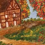 Oil on canvas-illustration