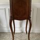 Bedside table / bedside table in veneered wood, molded and carved with foliage Louis XV style