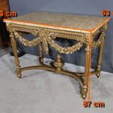 Console Table in Golden Wood, Louis XVI style – 2nd part 19th century