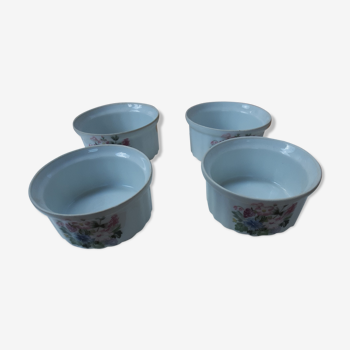 Lot of 4 porcelain pots of Limoges