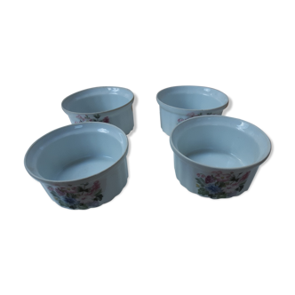 Lot de 4 pots en porcelaine de Limoges