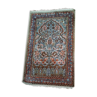 Tapis laine et soie - 90x59cm