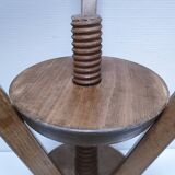 oak workshop patina stool