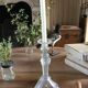 Old glass candlestick