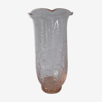 Pink glass vase