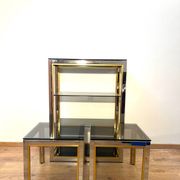 Side tables and display cabinet Renato Zevi produced by Romeo Rega.