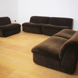 Modular crawler armchairs, 1970s, set of 5