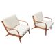 Pair of Mid Century Modern armchairs Adrian Pearsall model 2315-C 1960s