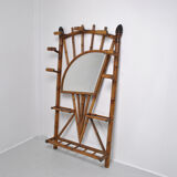 Coat rack bamboo cloakroom 1950