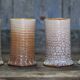 Ceramic service mug Accolay crackle effect X 4, signed tankard, art of the