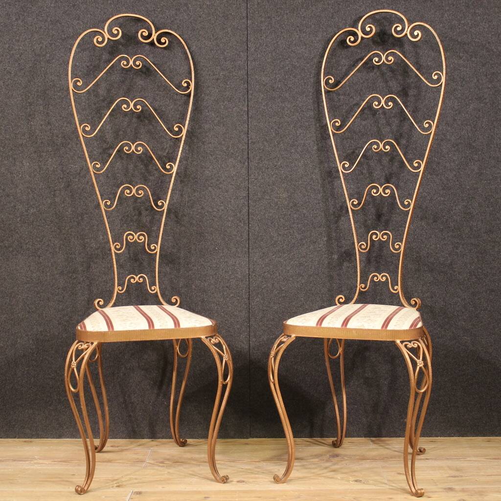 Pair of Italian chairs from the 60s Pier Luigi Colli