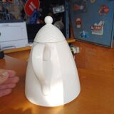 Vintage white ceramic teapot / coffee pot