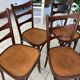 Set of 6 vintage bistro chairs from the 1960s.