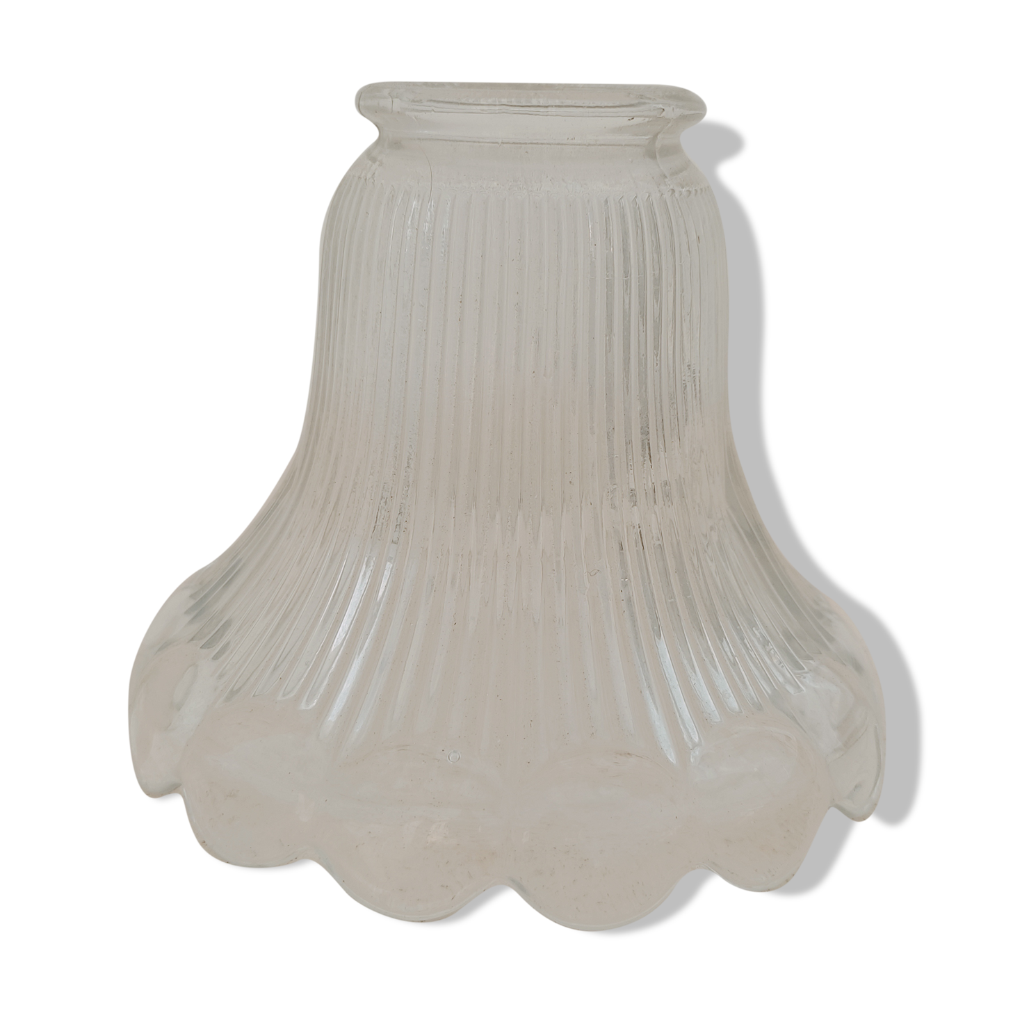 Glass holophanous tulip