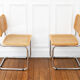 2 chaises Cesca B32 Marcel Breuer - Cannage assises refait