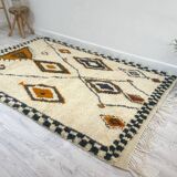 Handmade wool berber rug 250 x 150 cm
