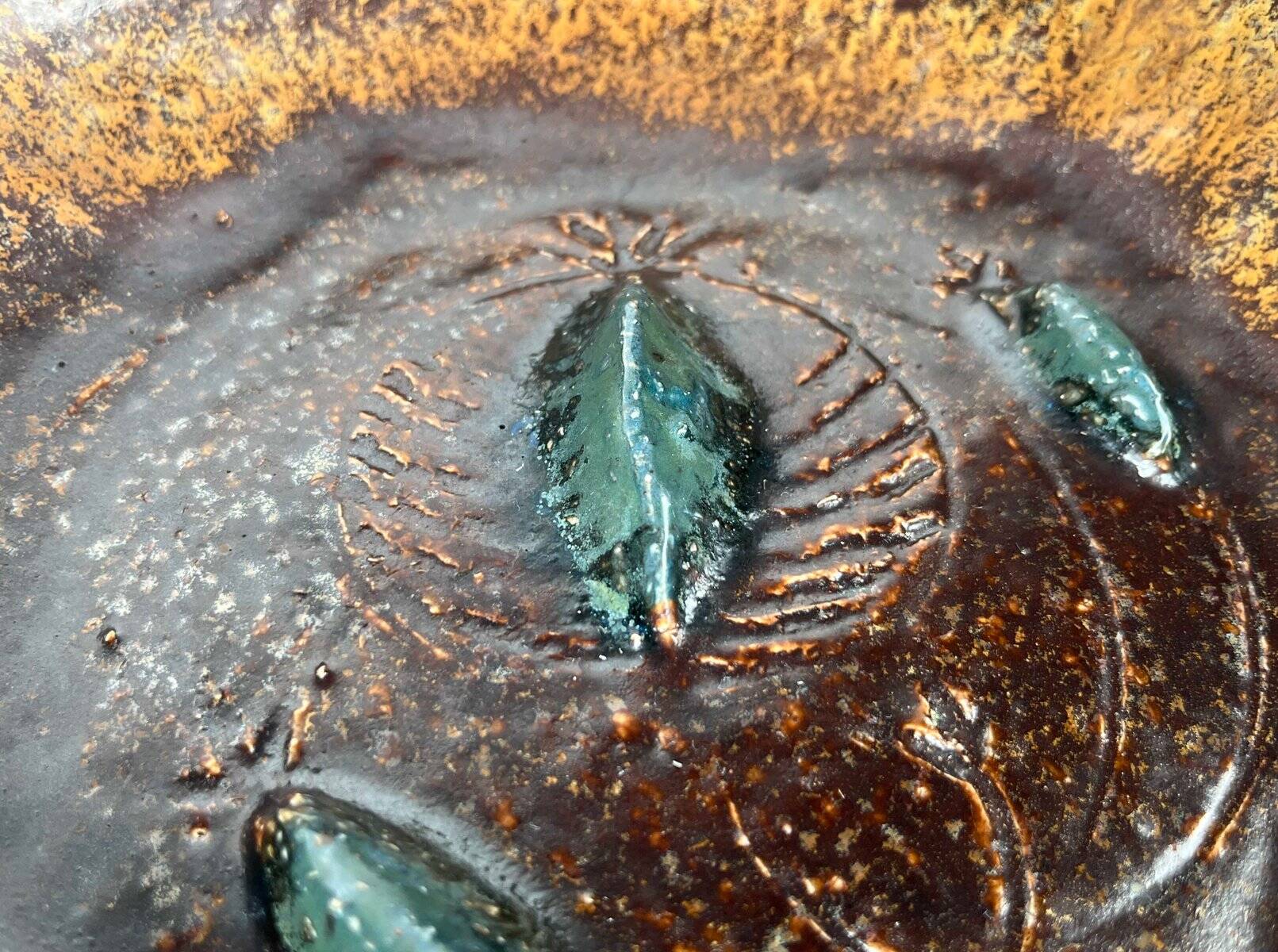 Danish Scandinavian bowl from the mid-century by Clara Helmich, 1960s.
