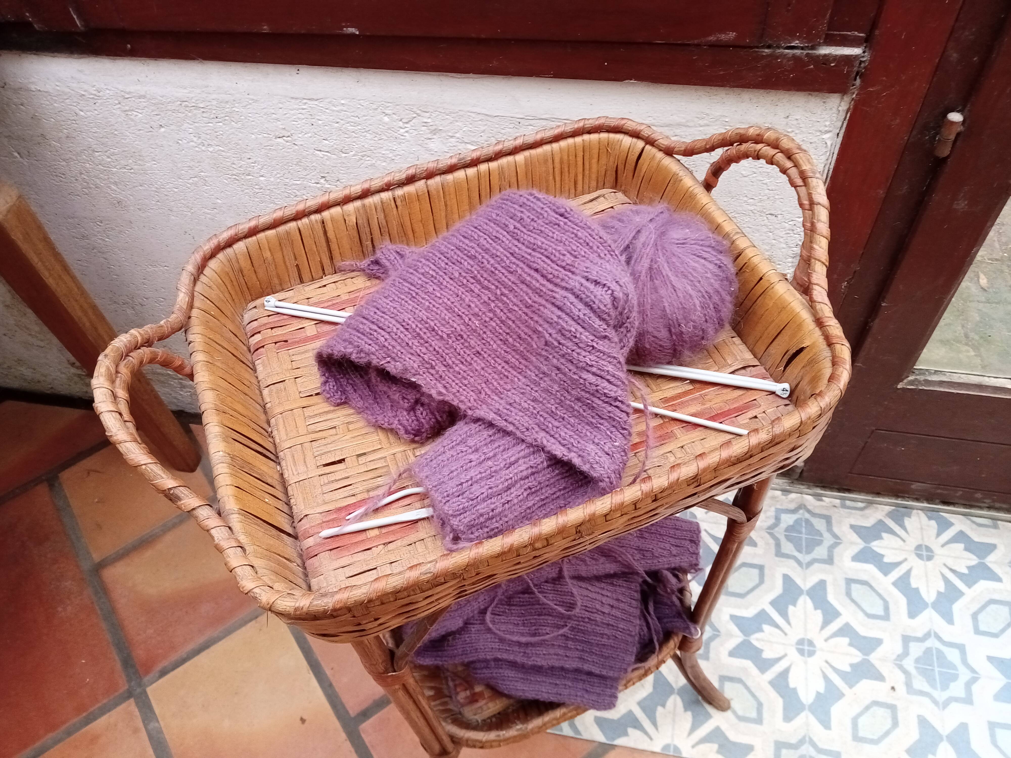 Small rattan table
