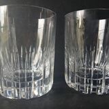 Lot of 2 Rotary Gm whisky glasses in Baccarat crystal.