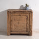 Low Shanxi cabinet in elm with carved door – China, circa 1930