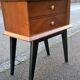 Vintage oak bedside 1950
