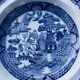 "Blue Willow" Indo-Chinese Plate - Ceramica Richard - 19th Century