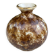 Limoges Porcelain Round Vase – Marble Effect / Scalloped