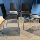 Set of 4 Kuadra chairs Pedrali Italy 2000s
