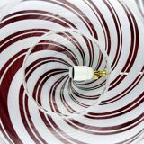 Vintage Italian mushroom table lamp by G.G. Luce for Vetri Murano, 1980s.