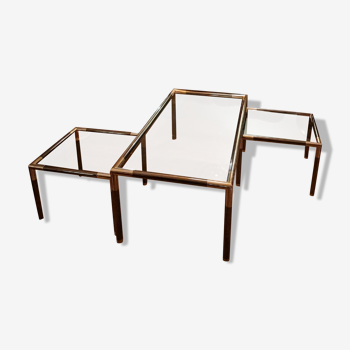 Set of 3 nesting tables, Italy 70's